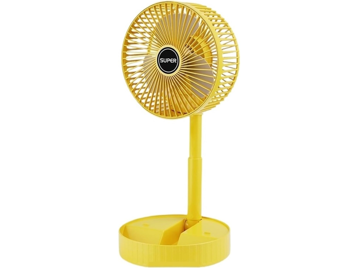 Ventilador De Escritorio Usb Ventilador Suelo Plegable Portátil Y Silencioso Recargable Por Tres Velocidades