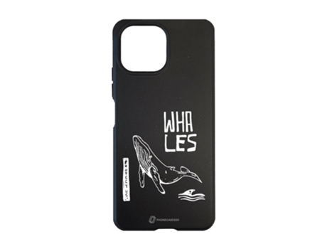 Funda Móvil Oficial Ballena Compostable Base para Xiaomi Mi 11 Lite Global PHONECASES3D Negro