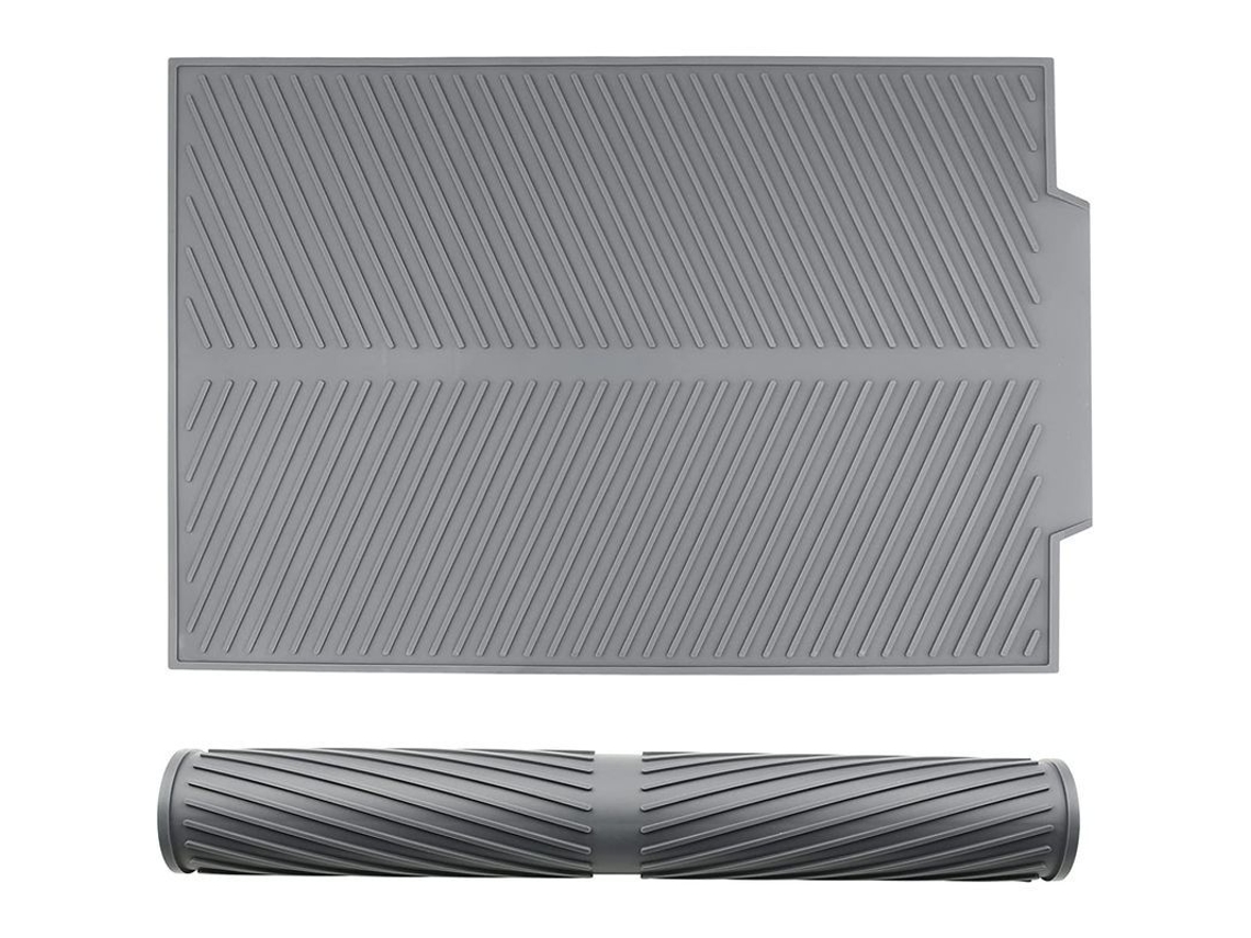 Alfombrilla Antideslizante De Silicona Para Escurrir Platos, Universal Para Uso En La Cocina, 43 X 33 Cm.