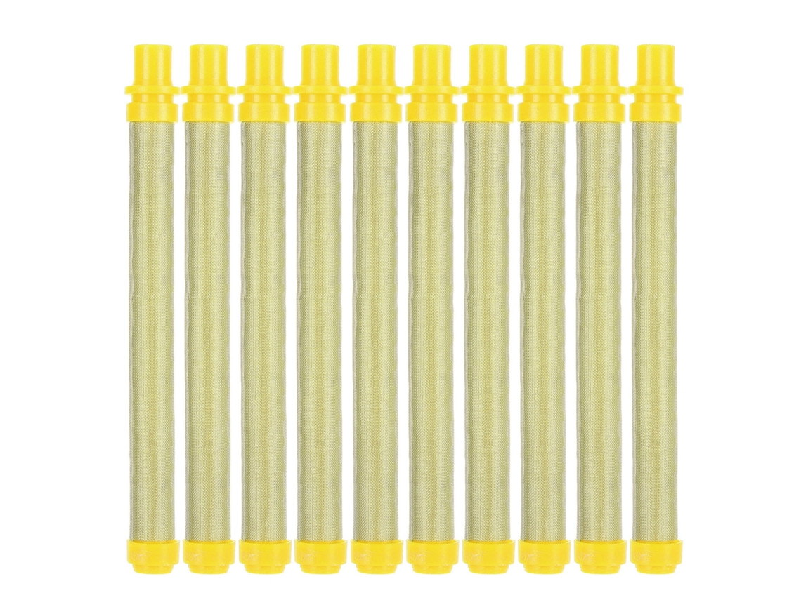 10 Filtros Para Pistolas De Pulverización Sin Aire, Malla 100, Repuestos Eficientes, Accesorios De Pintura, Color Amarillo.