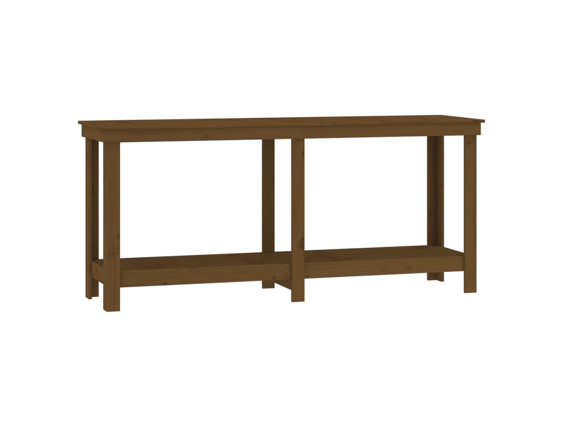Maison Exclusive - Banco De Trabajo Madera Maciza De Pino Marrón Miel 180x50x80 Cm