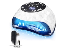 Lámpara de uñas UV LED, secador de uñas para todos los esmaltes en gel, curado rápido con 4 temporizadores, amplio espacio, luz profesional para