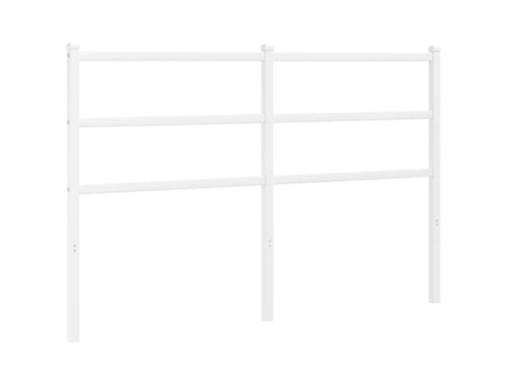 Cabecero de metal blanco VIDAXL (135 cm)