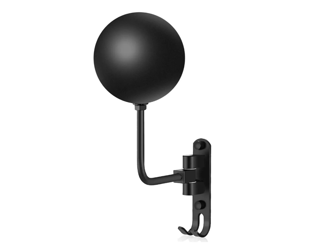 Soporte Universal De Metal Giratorio De 180° Para Montaje En Pared Con Gancho Para Cascos De Motocicleta Y Sombreros.