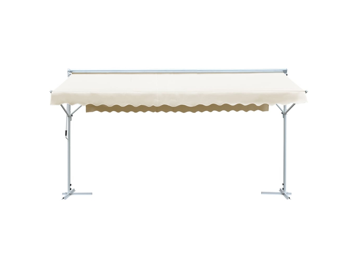 Maison Exclusive - Toldo De Pie Independiente Color Crema 600x300 Cm