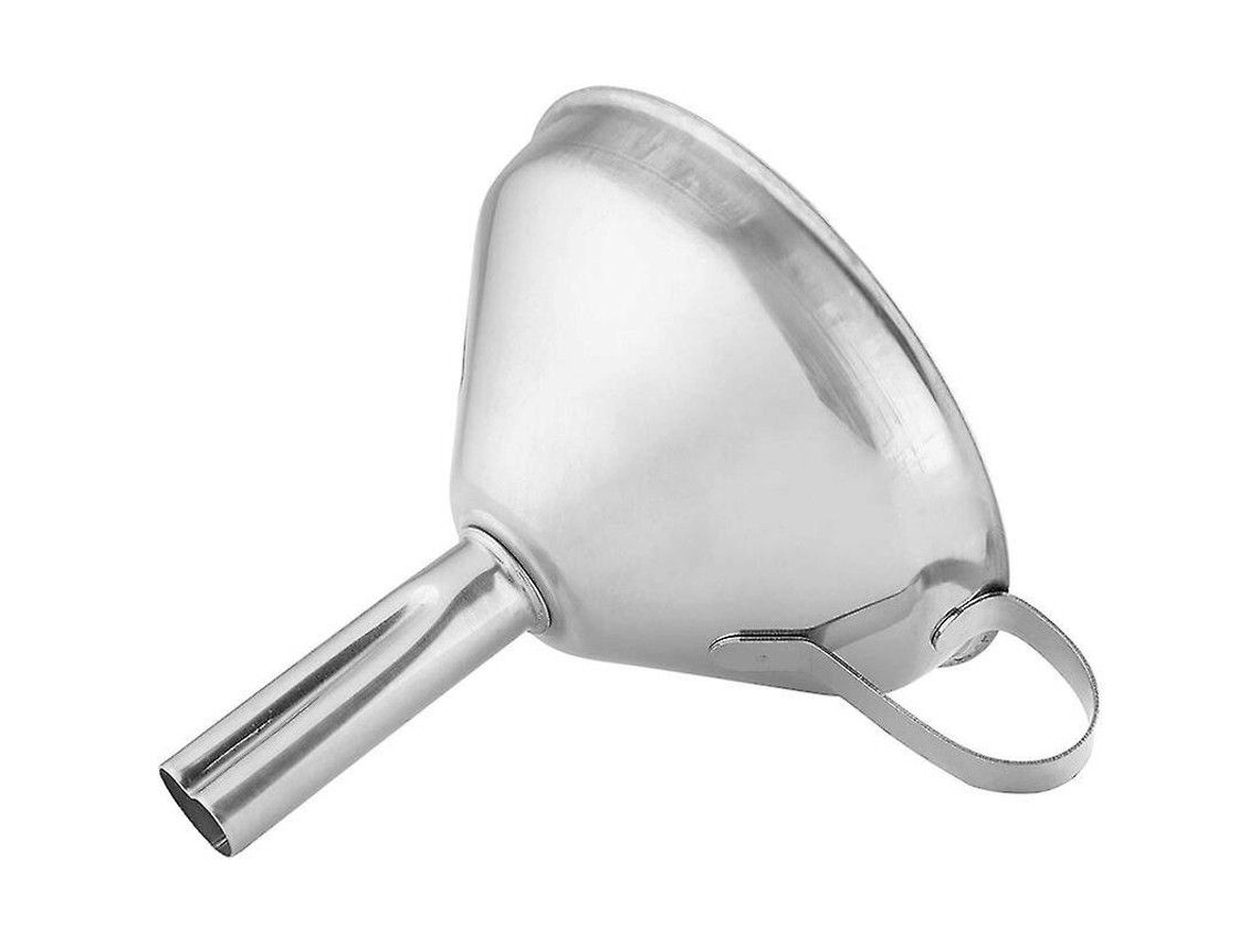 Embudo De Acero Inoxidable Con Mango, Herramienta De Cocina Para Llenar Botellas, Transferencia De Líquidos, Diámetro 10 Cm