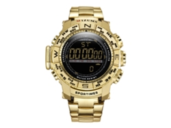 Reloj De Pulsera De Cuarzo Con Correa De Acero Aleación Estilo Casual Impermeable Dorado Mizums