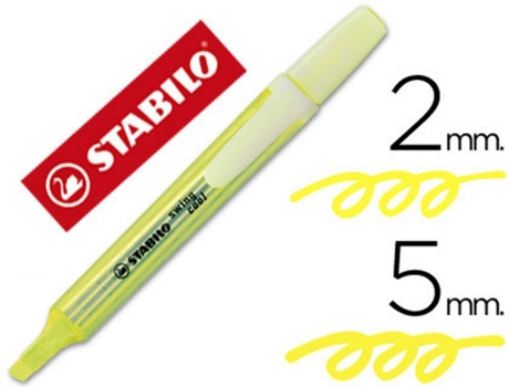 Marcador Stabilo Marcador Fluorescente Swing Cool Amarelo