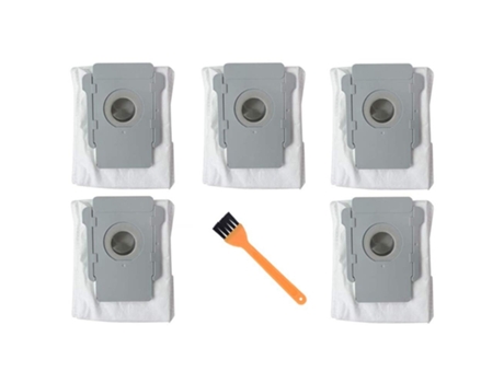 Paquete de 5 bolsas de polvo para aspiradora, compatibles con Irobot Roomba I7 I7/I7 Plus Series, bolsas de eliminación de suciedad limpia con cepi...