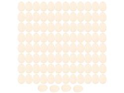 100 piezas de accesorios de madera para huevos de Pascua ecológicos para hacer tú mismo