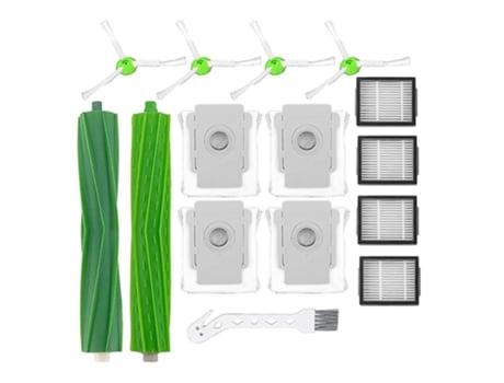 Escova de rolo escovas laterais filtro compatível para irobot roomba i7 i7+