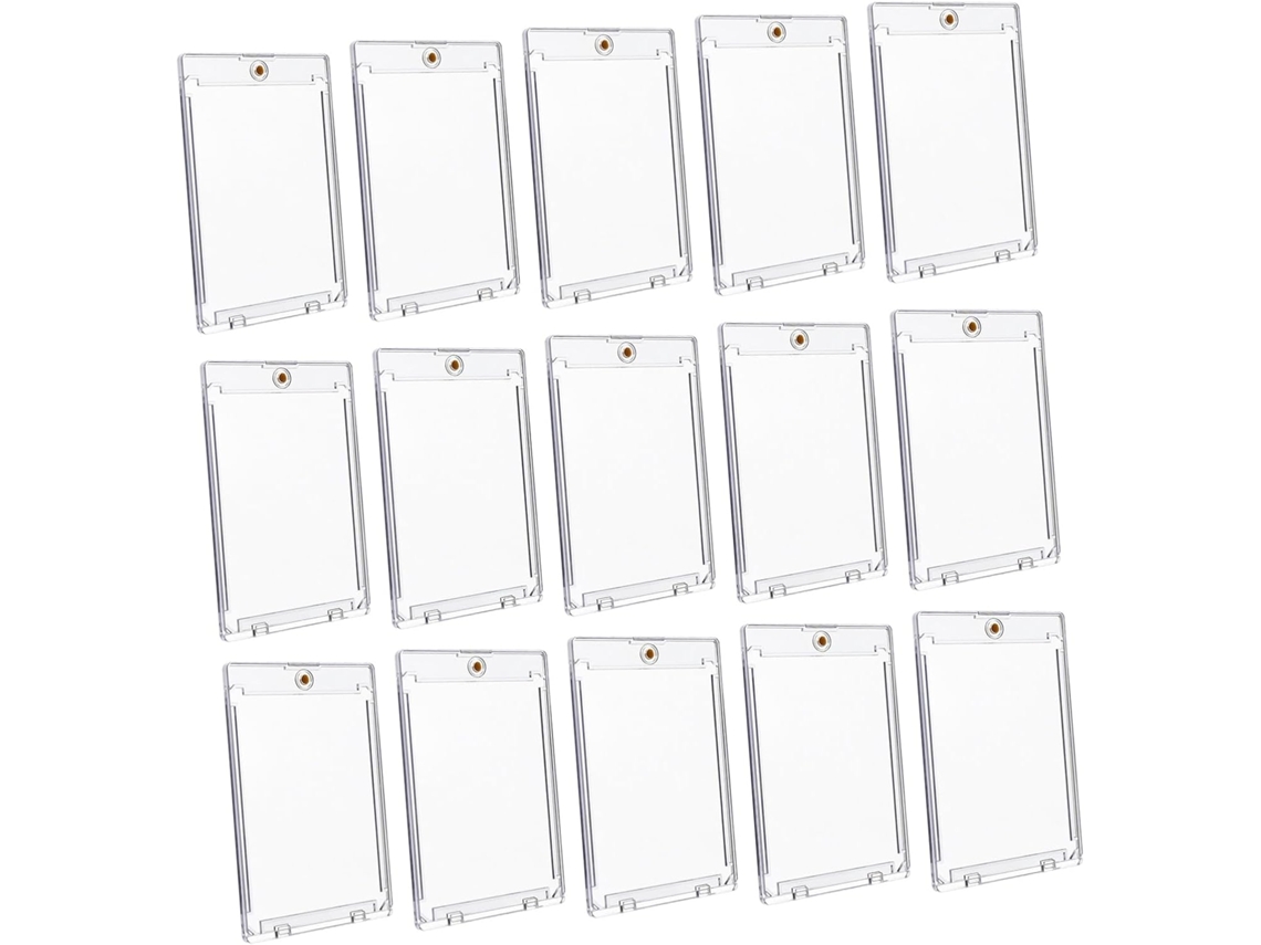 Paquete De 15 Protectores De Tarjetas De Abs Resistentes, Diseñados Para Organizadores De Deportes Y Juegos.