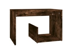 Maison Exclusive - Mesa Auxiliar Madera Contrachapada Roble Ahumado 59x36x38 Cm