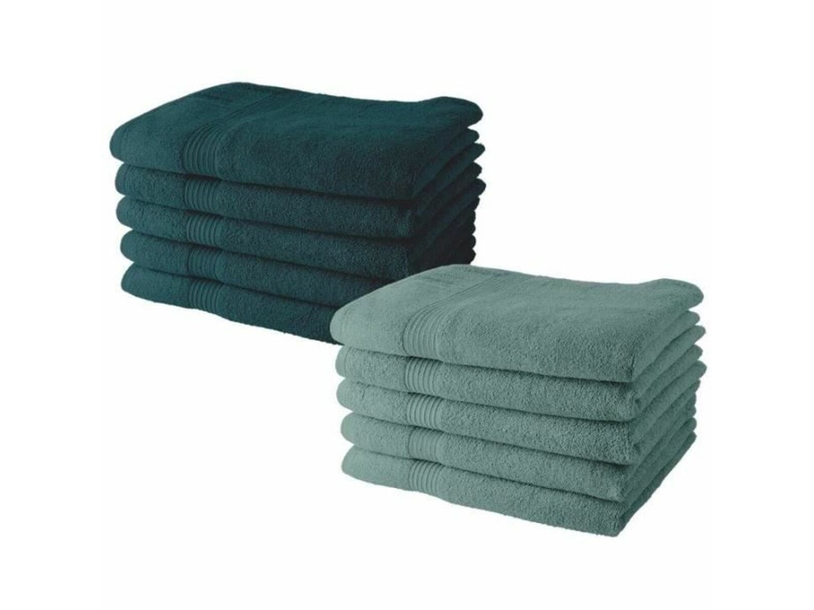 Set de Toallas TODAY 5 peacock 5 cecidon 50 x 90 cm (10 Unidades)