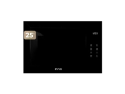 Evvo Microondas Integrable Mi45 Glass Black, 25l, Grill 1200w, 8 Funciones, Multifunción, Temporizador 60 Min, Display Digital, Negro.
