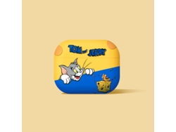Funda protectora para auriculares AirPods 4, protección completa (Tom y Jerry) Czhhmart