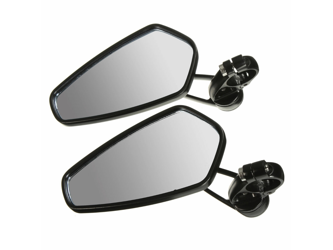 Espejos laterales universales de aluminio para manillar de motocicleta, 2 piezas, 7/8 pulgadas, 22 mm