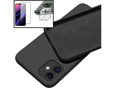 Carcasa + Protector iphone 13 Mini PHONECARE Silicona Líquida Negro 86472