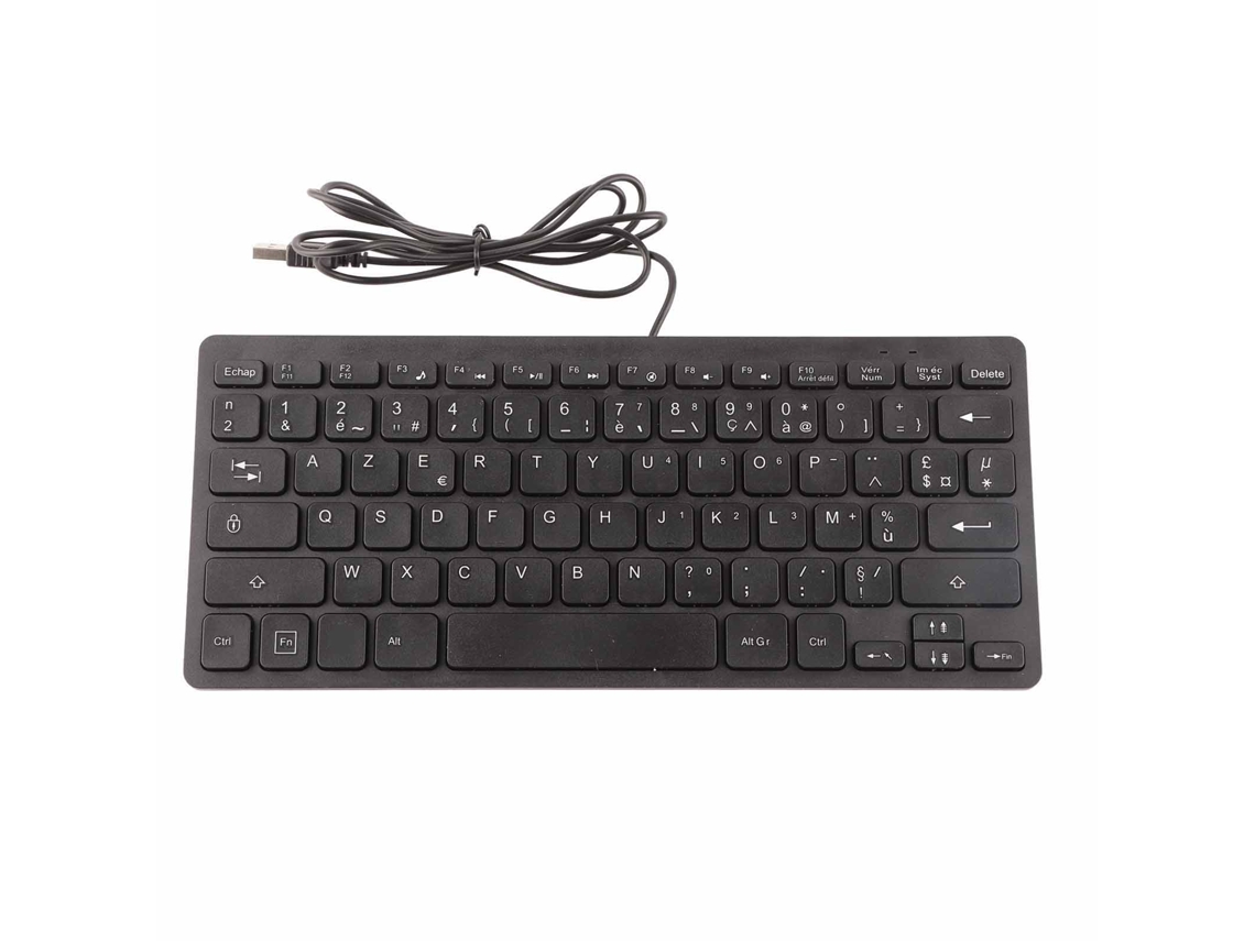 Mini Teclado Ultrafino Con Cable De 78 Teclas, Usb, Estilo Francés, Para Ordenador De Sobremesa/portátil Con Tacto Cómodo.