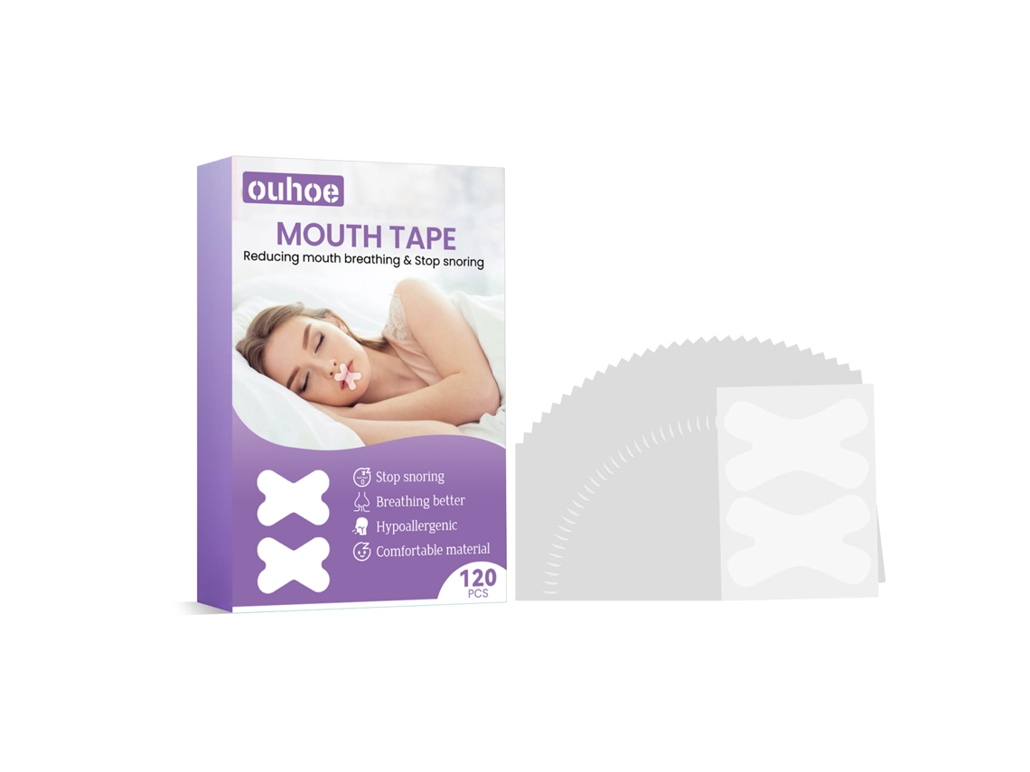Cinta antirruido Ouhoe para dormir, expansión física, previene la respiración bucal.