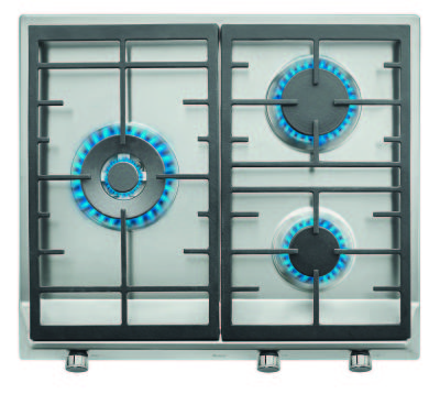 Placa de Gas TEKA EX/60.1 3G AI AL DR CI (Gas Natural - 50 cm - Inox)