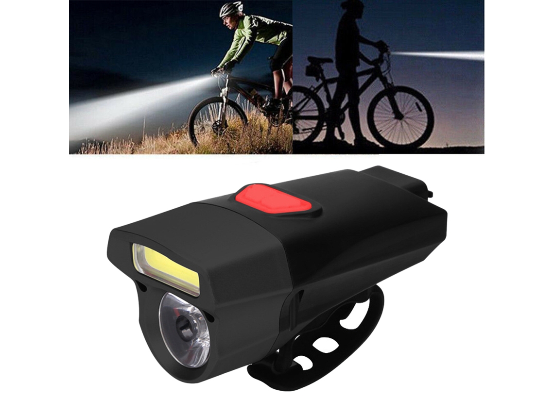 Luz Delantera Doble Para Bicicleta Con Led Cob Recargable Por Usb, Resistente Al Agua Ipx6 Para Ciclismo.