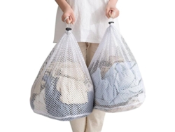2026-bolsa De Lavandería Malla 79x61cm, Grande Con Cordón, Lavable A Máquina Para Viajes, Dormitorios Universitarios Y Apartamentos Kxk