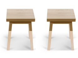 Banco MON PETIT MEUBLE FRANÇAIS de Madeira Maciça Assento 35 cm (2 unidades)
