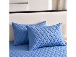 2pack Protectores De Almohada Impermeables Eifson Acolchados 50x90cm (azul Cielo)