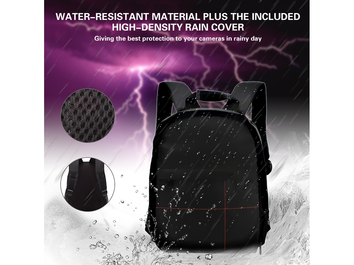 Mochila De Cámara Dslr Pequeña Multifuncional Impermeable Para Exteriores Y Vídeos