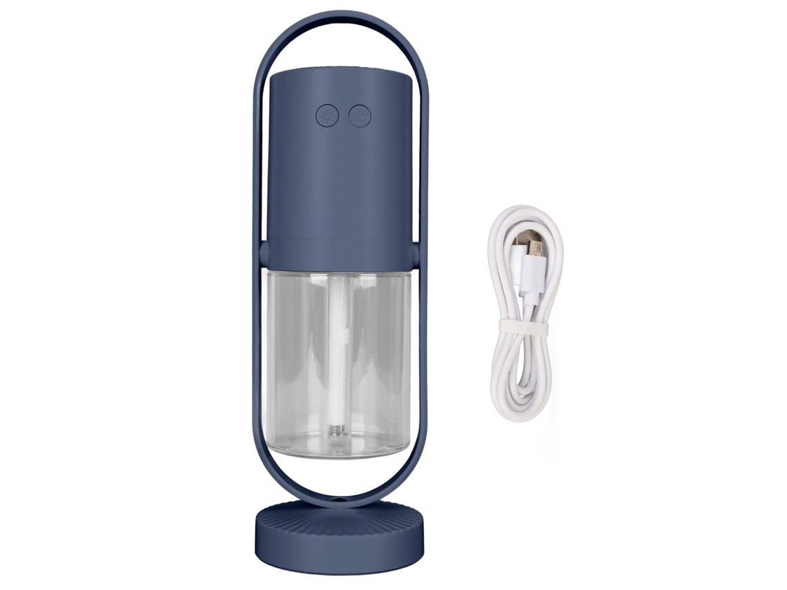 Humidificador De Aire Portátil Rgb Ultra Silencioso Con Luz Led De 200 Ml, Azul Y Morado, Ideal Para Bebés Y Viajes En Coche.