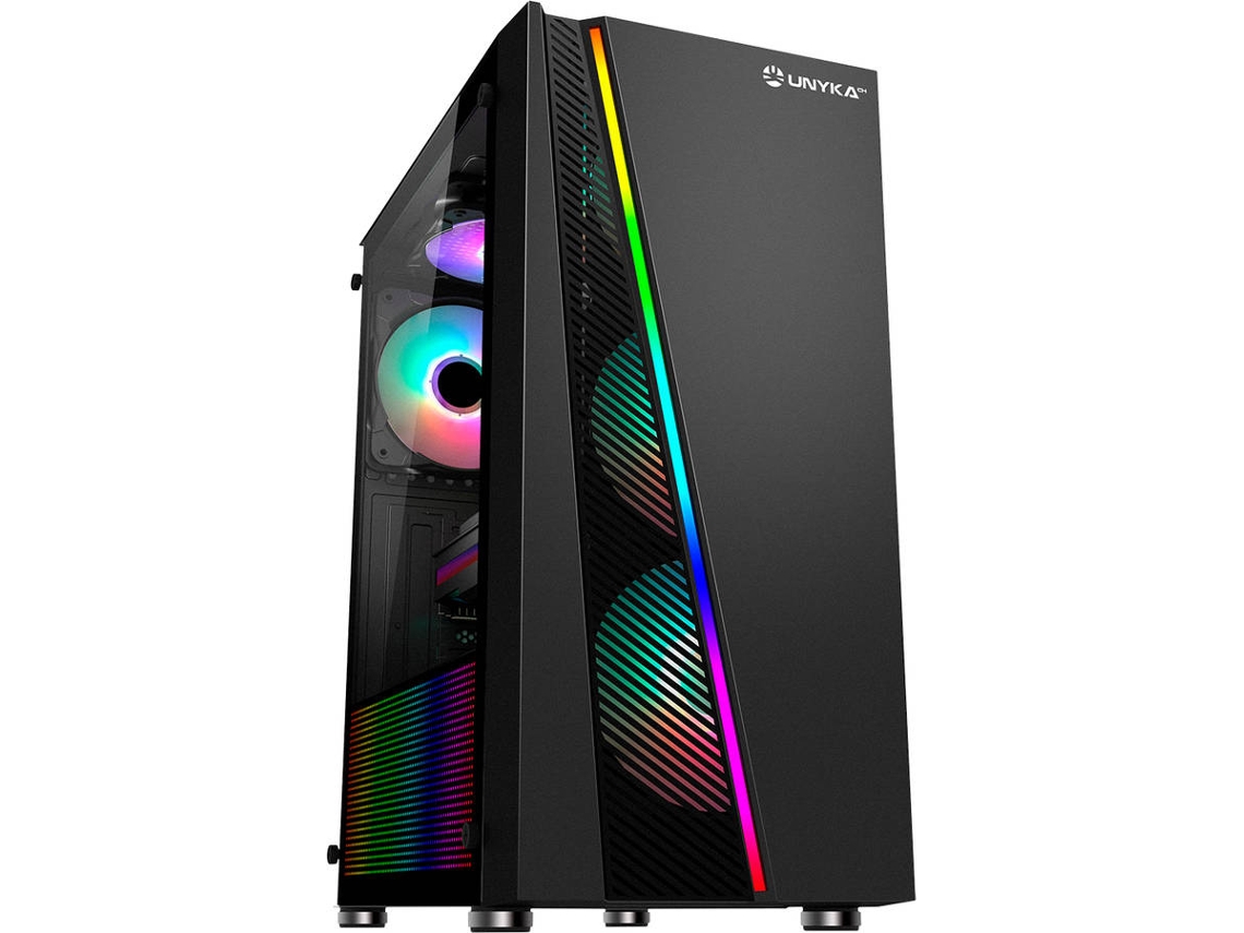 Caja PC UNYKACH GLAYZE (ATX Tower - Negro)