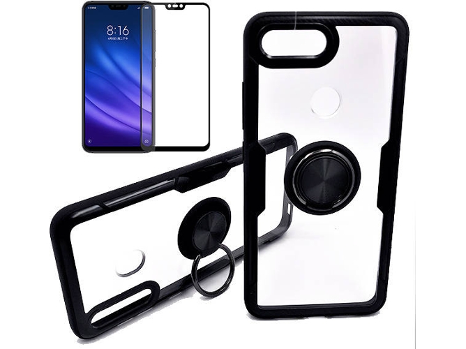 Kit Carcasa y Protector Cristal 5D Xiaomi Mi 8 Lite Clear Armor Transparente