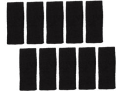 Paquete de 10 cintas para la cabeza elásticas negras, resistentes al sudor, para deportes y fitness.