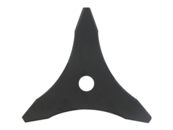 Cuchilla Negra De 3 Dientes Para Desbrozadora, 255 X 25,4 X 3 Mm, Longitud De Corte De 255 Mm, Orificio De 25,4 Mm.