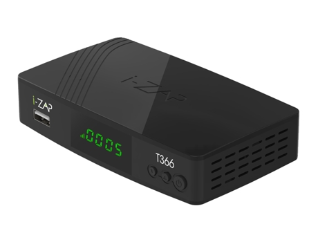 i-ZAP T366 descodificador para televisor Cable HD Negro
