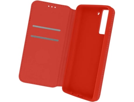 Funda Samsung Galaxy S21 FE AVIZAR con Tarjetero (Rojo)