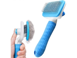Pincel De Aseo Para Perros Y Gatos Con Botón De Limpieza Automática, Mango Cómodo Y Peine Deslanado Para Peluquería Y Masaje De Mascotas