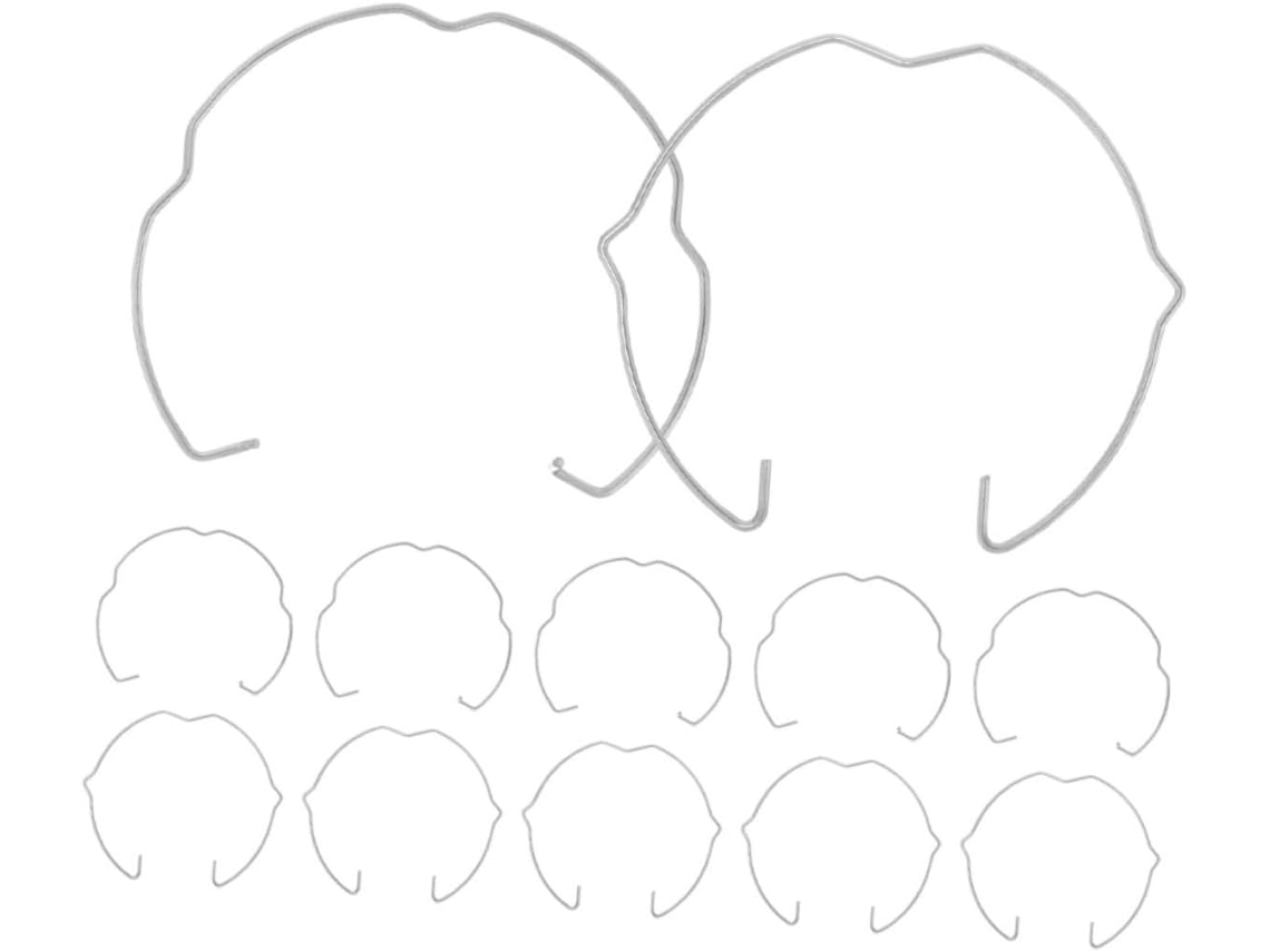 Conjunto De 12 Clipes De Fixação Metálicos Para Spots Embutidos Com Mola.