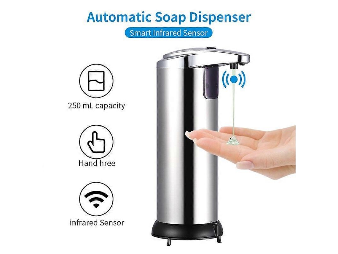 Dispensador de jabón líquido de pared Rosewell de 700 ml con sensor automático sin contacto para baño y cocina.