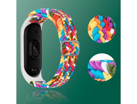Pulsera Solo Nylon Com Fivela Ajustável GIFT4ME para Xiaomi Mi Band 5 - Colorido