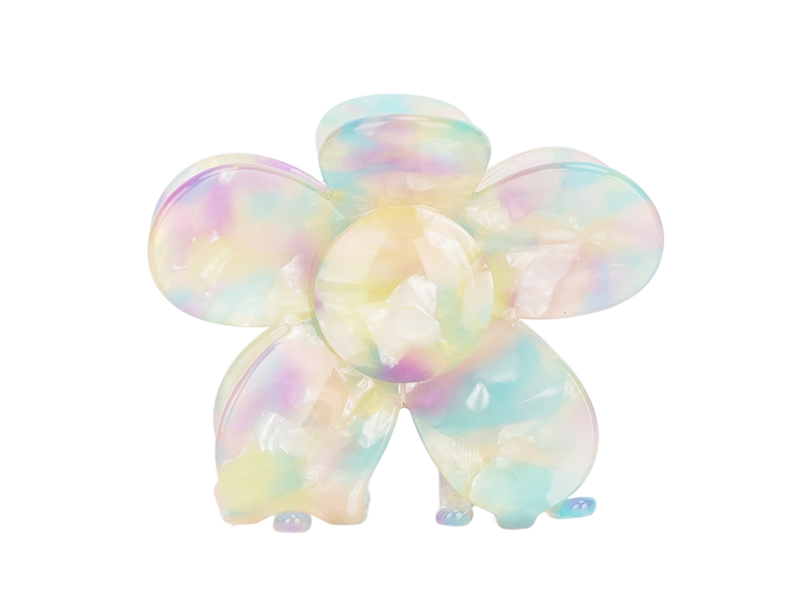 Vlrla-para Mulheres Flower Shape Plastic Cabelo Claw Clip
