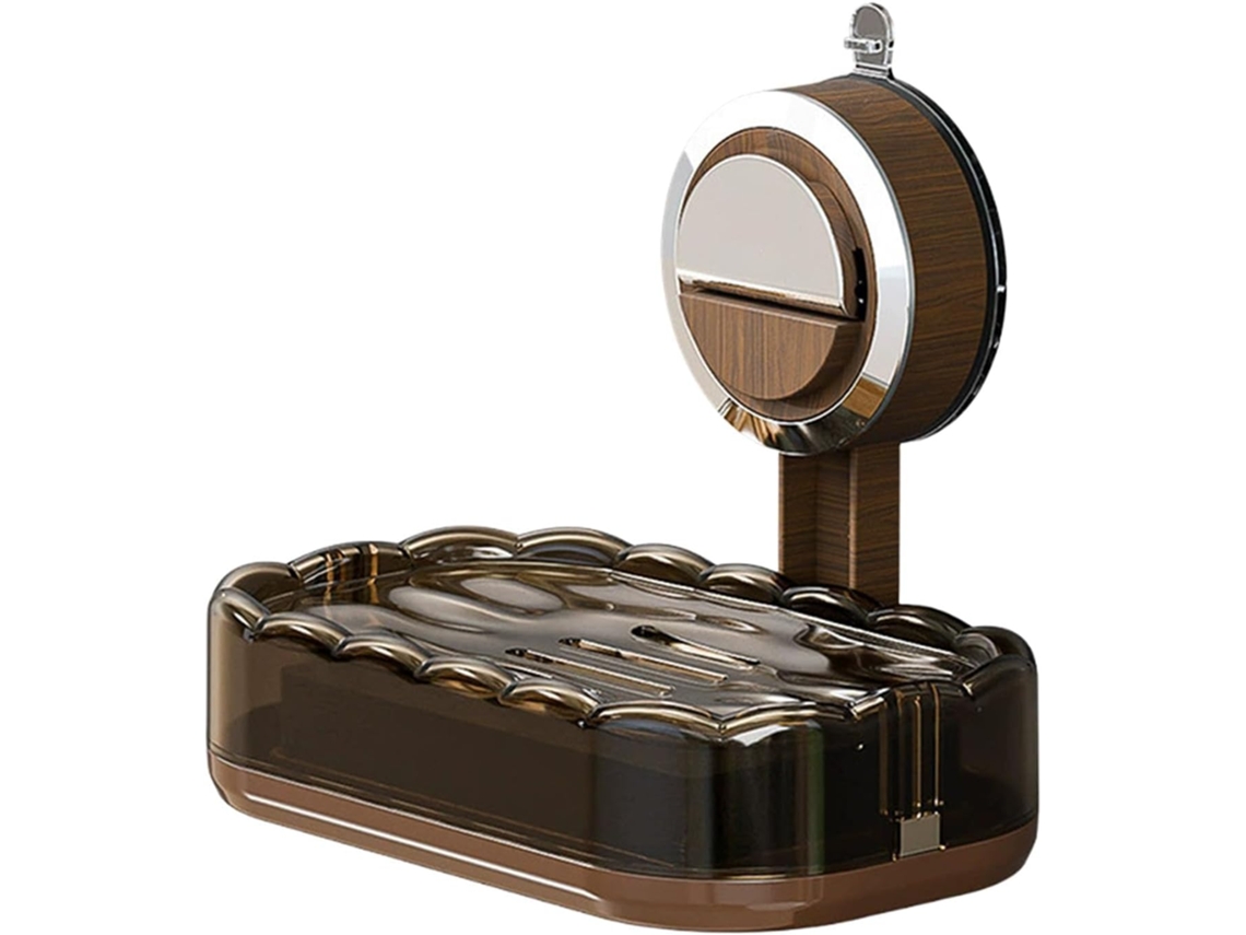 Soporte De Jabón Elegante Con Bandeja De Drenaje, Fácil Instalación, Organizador De Encimera De Baño Para Fregadero De
