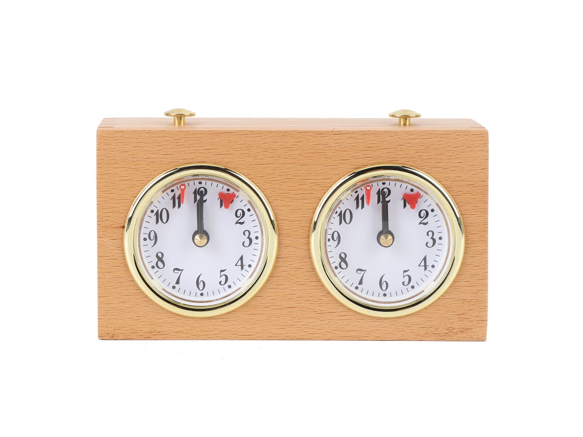 Reloj De Ajedrez Analógico Mecánico Retro, Diseño De Madera, De Alta Precisión Para Competiciones Y Entrenamiento.