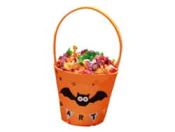 Bolsa Para Dulces De Halloween, Estilo Murciélago, Tipo Cesta Multiusos, Hecha De Tela No Tejida Para Niños.