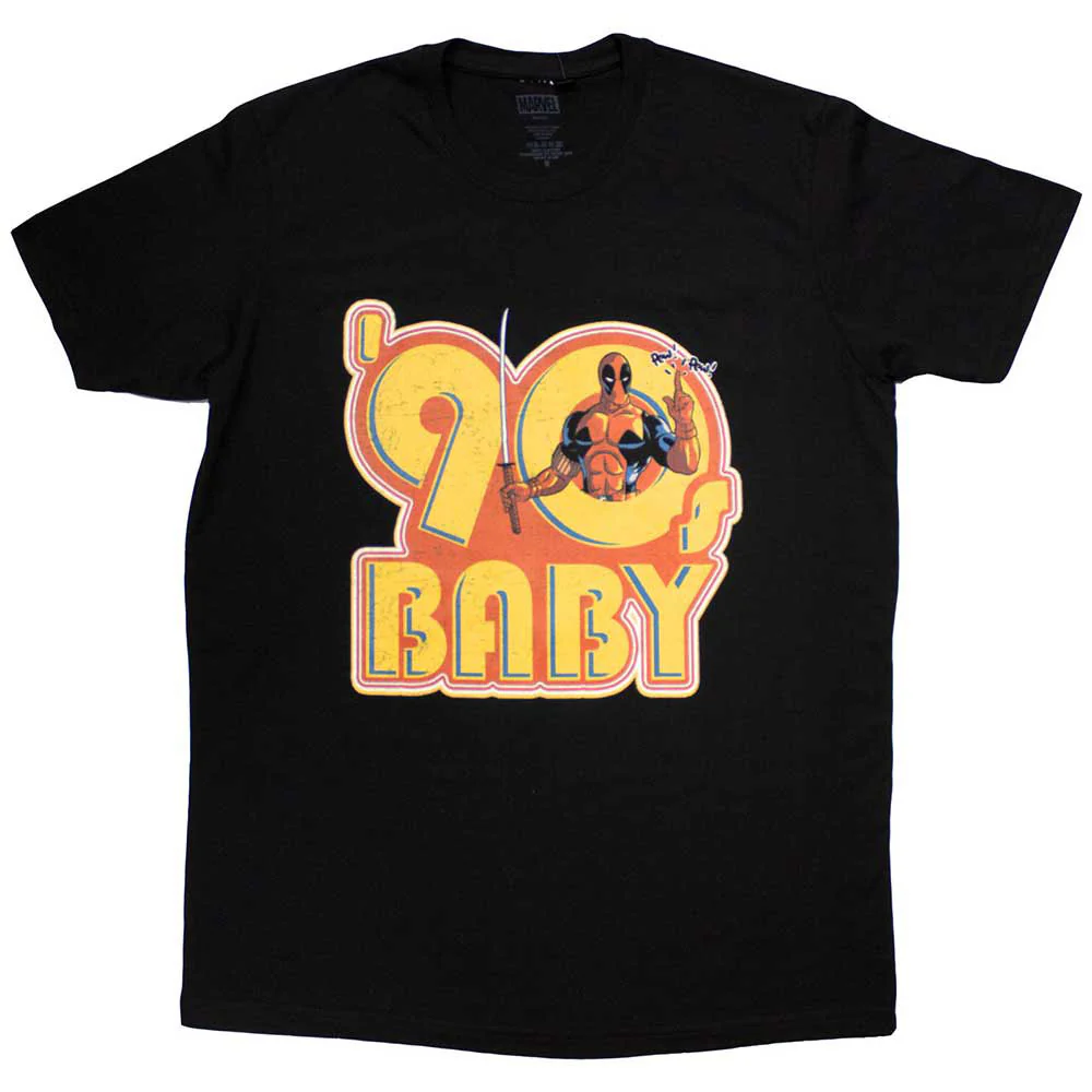 Rockinstone Unisex Marvel Comics Deadpool '90s Baby Camiseta Classic-s