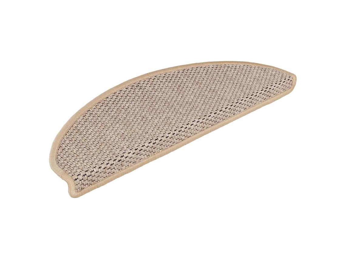 Tapetes Autoadhesivos Para Escaleras, Aspecto Sisal, 30 Unidades, 65 X 21 X 4 Cm, Beige Claro