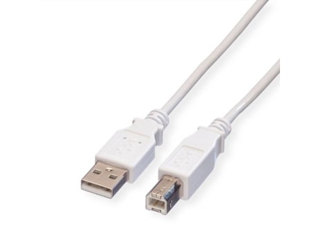 Cable VALUE (USB-A y USB-B - 3m - Blanco)