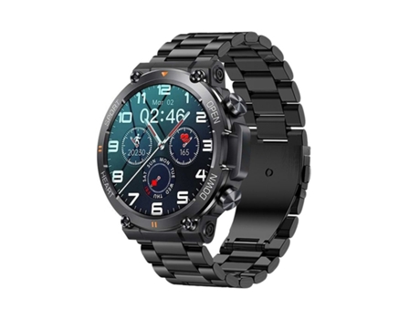 Reloj Inteligente Militar con 1 Rastreador de Ejercicios con Pantalla HD Grande de 39 '' Compatible con iPhone Negro VEANXIN