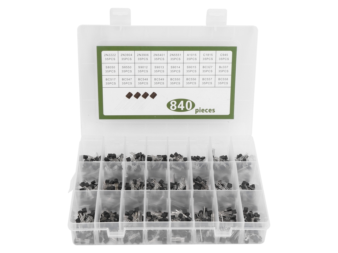 Kit De Transistores De Potencia 840 Piezas Triodo To-92 Componentes De Control Industrial